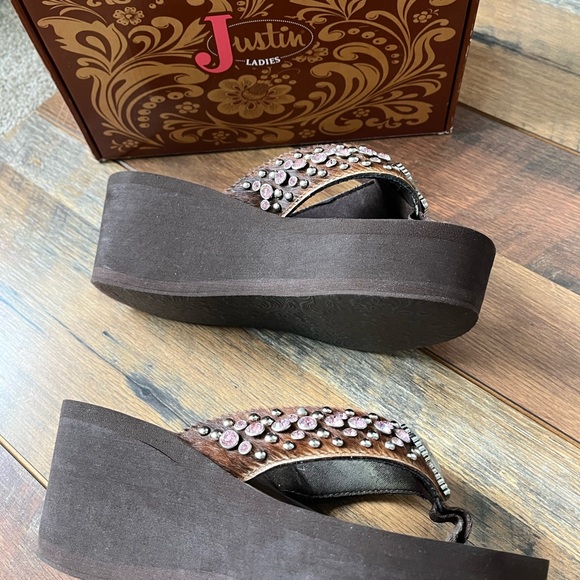 Justin wedge flip flops - Picture 3 of 9